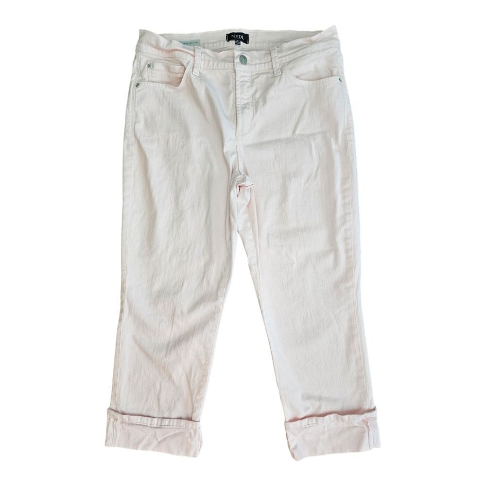 NYDJ Cropped Jeans in Light Pink